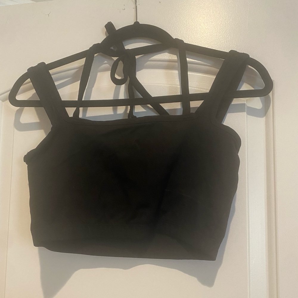 COPY - Rue 107 crop top with halter straps NWOT